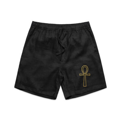 Ankh  Men's Linen Shorts Thumbnail