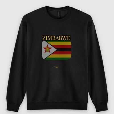 Zimbabwe Flag CrewNeck Sweatshirt Thumbnail