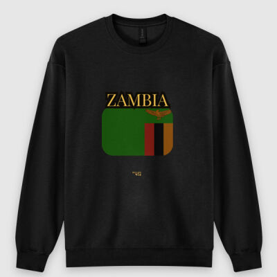 Zambia Flag CrewNeck Sweatshirt Thumbnail