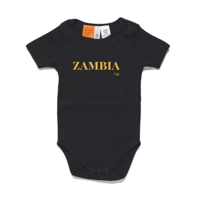 Zambia Wordmark Baby Onesie Thumbnail