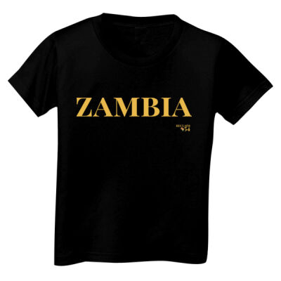 Zambia Wordmark Toddler and Kids Unisex Tee Thumbnail