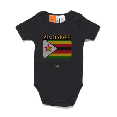 Zimbabwe Flag Baby Onesie Thumbnail
