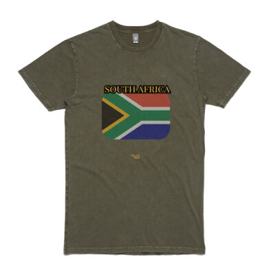 South Africa Flag Stone Wash Tee Thumbnail