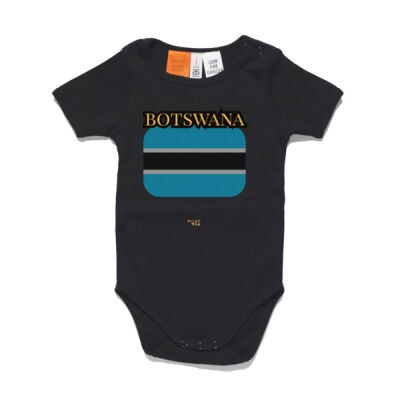 Botswana Flag Baby Onesie Thumbnail