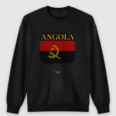 Angola Flag CrewNeck Sweatshirt Thumbnail