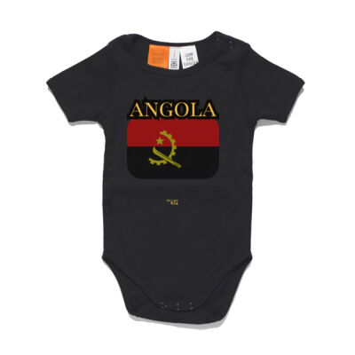 Angola Flag Baby Onesie Thumbnail