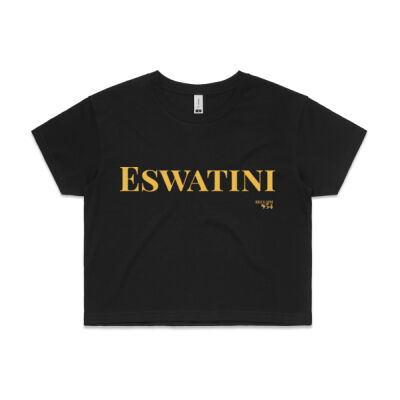 Eswatini Wordmark Crop Tee Thumbnail