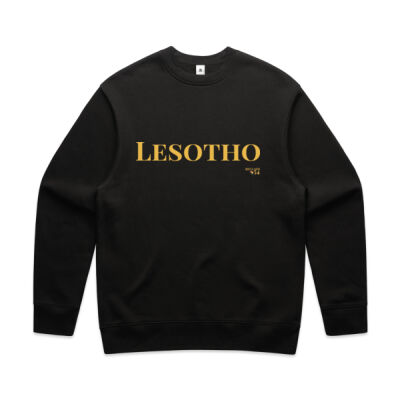 Lesotho Wordmark Men's Crew Thumbnail