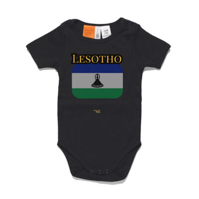 Lesotho Flag Baby Onesie Thumbnail