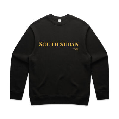 South Sudan Wordmark Men's Crew Thumbnail