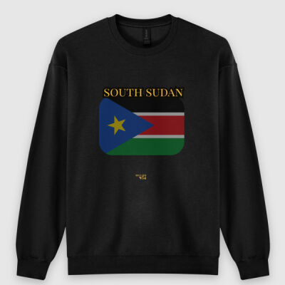 South Sudan Flag CrewNeck Sweatshirt Thumbnail