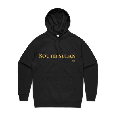 South Sudan Wordmark Unisex Hoodie Thumbnail