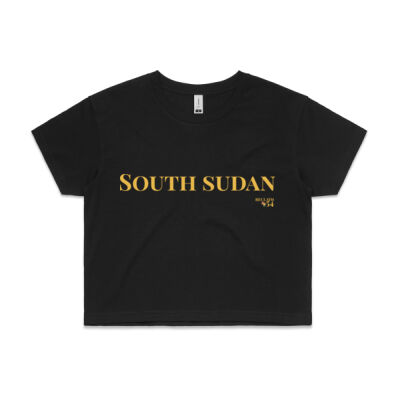 South Sudan Wordmark Crop Tee Thumbnail