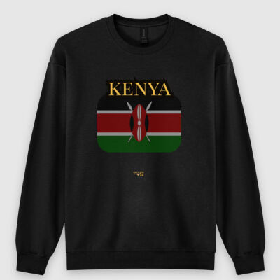 Kenya Flag CrewNeck Sweatshirt Thumbnail