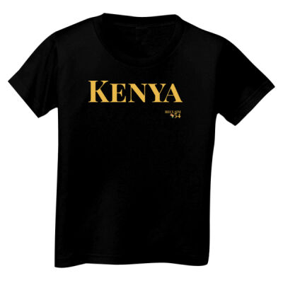 Kenya Wordmark Toddler and Kids Unisex Tee Thumbnail