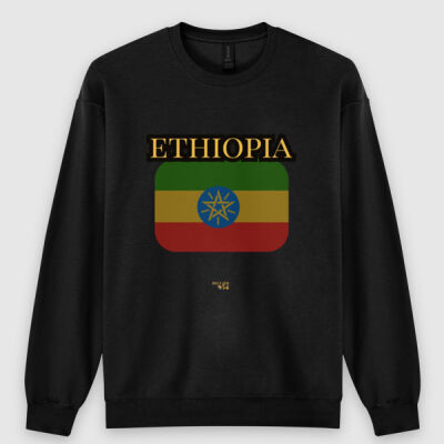 Ethiopia Flag CrewNeck Sweatshirt Thumbnail
