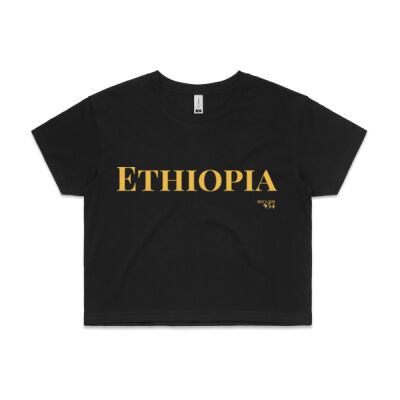 Ethiopia Wordmark Crop Tee Thumbnail