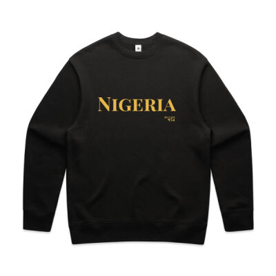 Nigeria Wordmark Men's Crew Thumbnail