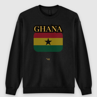 Ghana Flag CrewNeck Sweatshirt Thumbnail