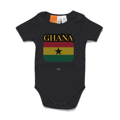 Ghana Flag Baby Onesie Thumbnail
