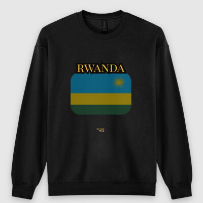 Rwanda Flag CrewNeck Sweatshirt Thumbnail