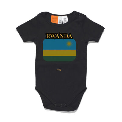 Rwanda Flag Baby Onesie Thumbnail