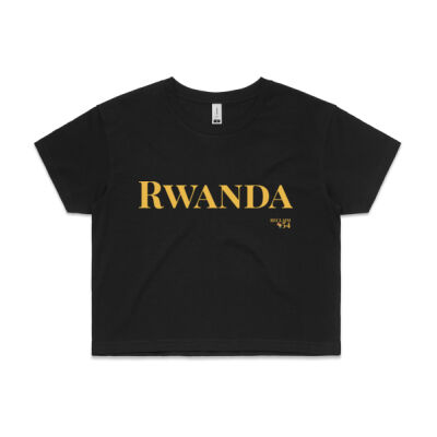 Rwanda Wordmark Crop Tee Thumbnail