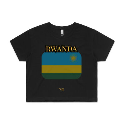 Rwanda Flag Crop Tee Thumbnail