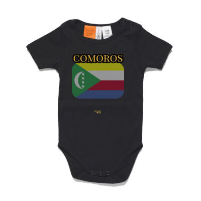 Comoros Flag Baby Onesie Thumbnail