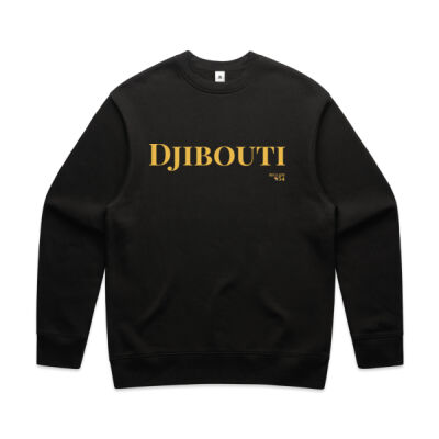 Djibouti Wordmark Men's Crew Thumbnail