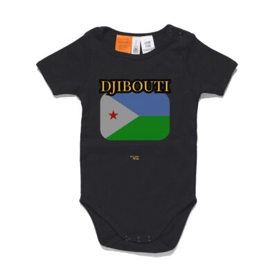Djibouti Flag Baby Onesie Thumbnail