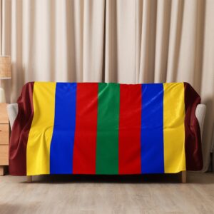 Ndebele Tribal Sherpa blanket | Umbhalo blanket