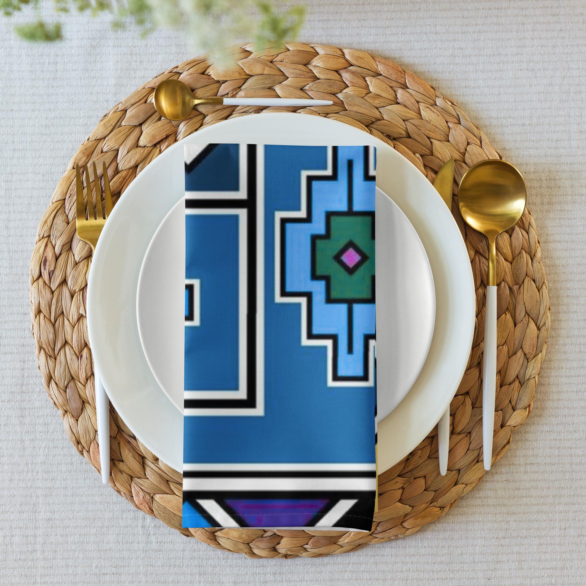 Ndebele Print Cloth napkin set (4) - Image 7