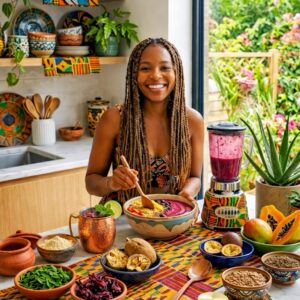 Kente-Inspired Geometric Table Runner — African Pattern Dining Decor